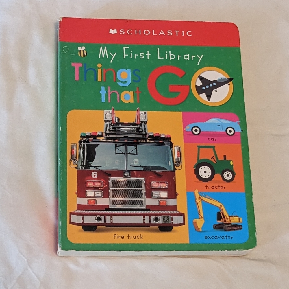 💥 Scholastic My First Library Things That Go Board Book